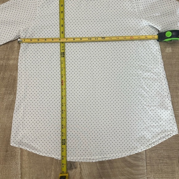 LES AMIS | BLACK & WHITE POLKA DOT BLOUSE W BOW TIE SLEEVES - Picture 2 of 6